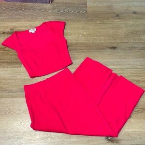 Two piece midi skirt pink set from Amazon